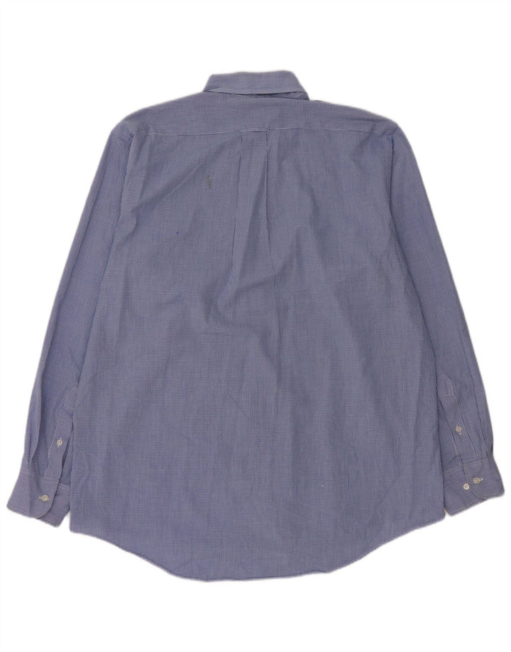 Ανδρικό πουκάμισο Izod μεγάλο μπλε βαμβακερό Gingham