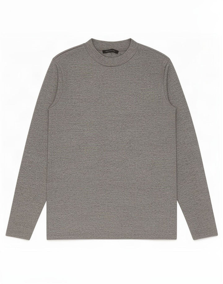 Marks & Spencer Γυναικείο τοπ μακρυμάνικο UK 14 Large Grey Flecked Polyester