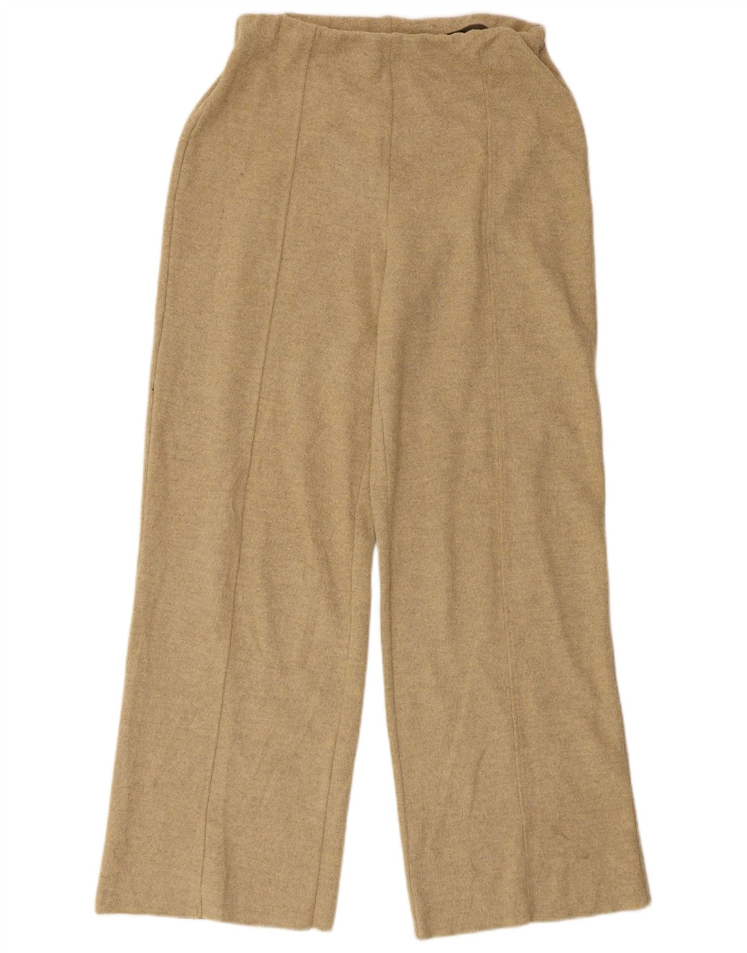 Zara Γυναικεία φόρμα ψηλόμεση Παντελόνι UK 12 Medium Beige Polyester