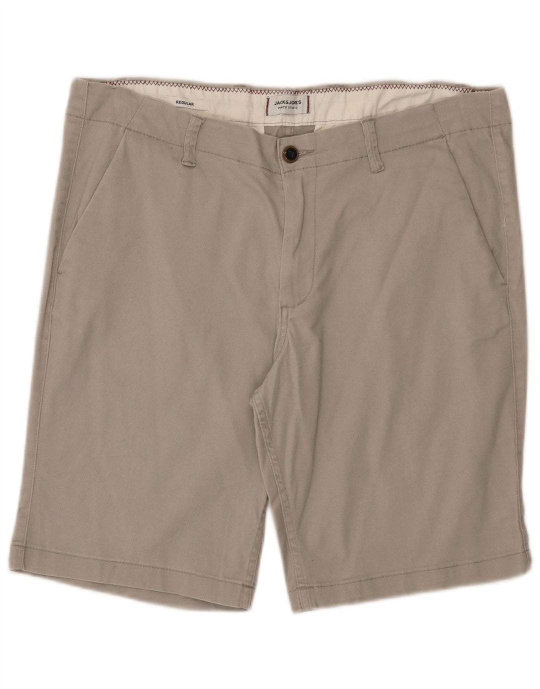 Jack & Jones Ανδρικό κανονικό σορτς Chino XL W38 Γκρι βαμβακερό