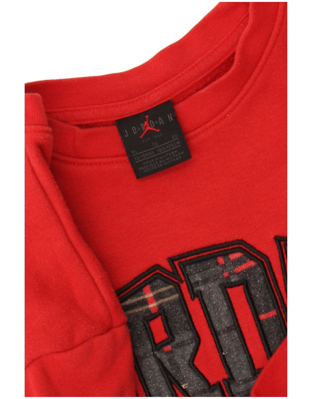 Jordan Boys Graphic Φούτερ Jumper 13-14 Years XL Red