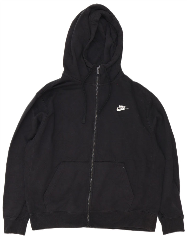 Ανδρικό πουλόβερ Nike με φερμουάρ XL Μαύρο βαμβακερό
