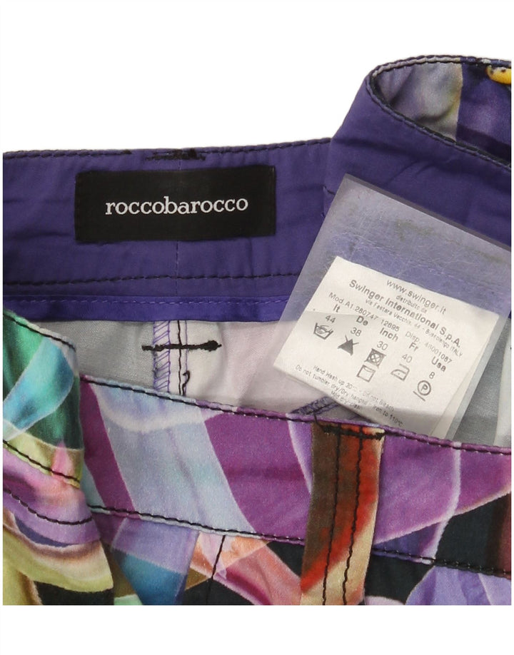 Roccobarocco Γυναικείο παντελόνι Capri Chino IT 40 Small W32 L27 Πολύχρωμο