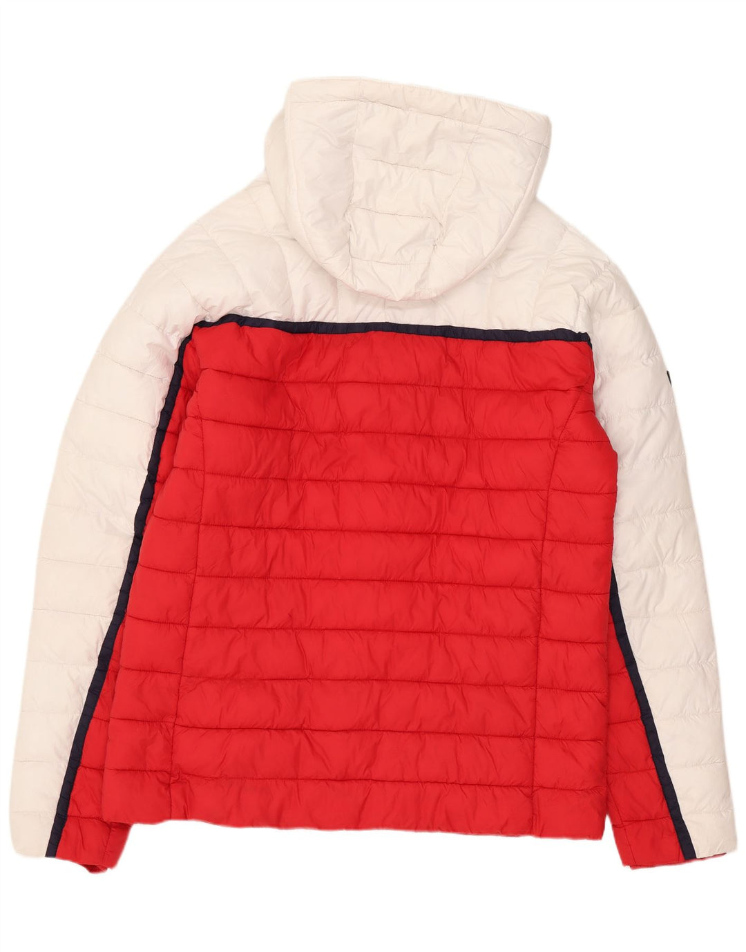 Superdry Ανδρικό μπουφάν με κουκούλα UK 40 Large White Colourblock Πολυεστέρας