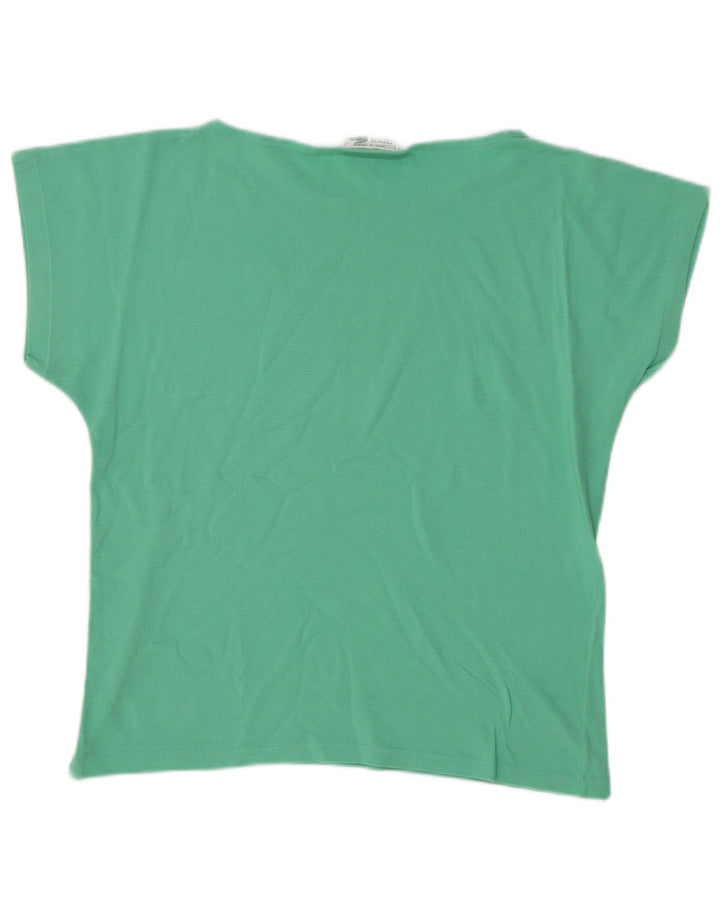 Γυναικείο T-Shirt LACOSTE Top Size 40 Μεσαίο Τυρκουάζ Βαμβάκι