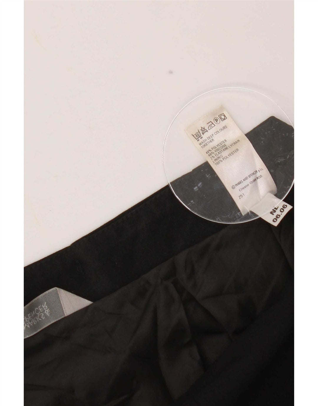 Marks & Spencer Γυναικεία Γοργόνα Φούστα UK 10 Small W30 Μαύρο Πολυεστέρας
