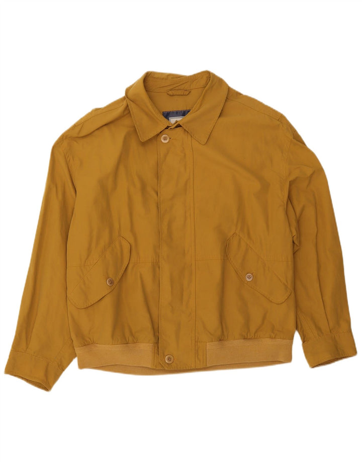 VINTAGE Ανδρικό Loose Fit Bomber Jacket UK 38 Medium Yellow