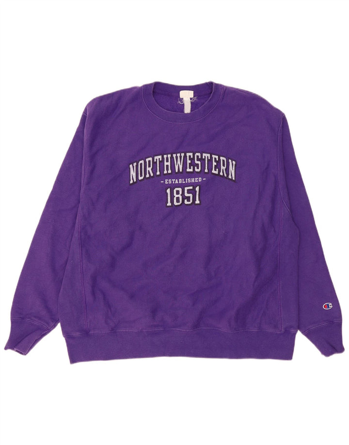Ανδρικό γραφικό φούτερ Champion Jumper XL Purple