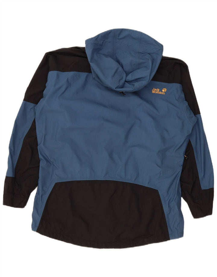 Jack Wolfskin Γυναικείο Μπουφάν με κουκούλα αντιανεμικό UK 12 Medium Blue