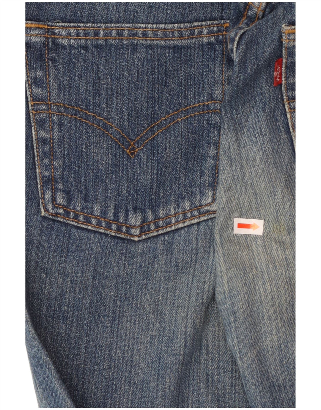 LEVI'S Γυναικείο τζιν 501 ίσιο W37 L34 Μπλε βαμβακερό