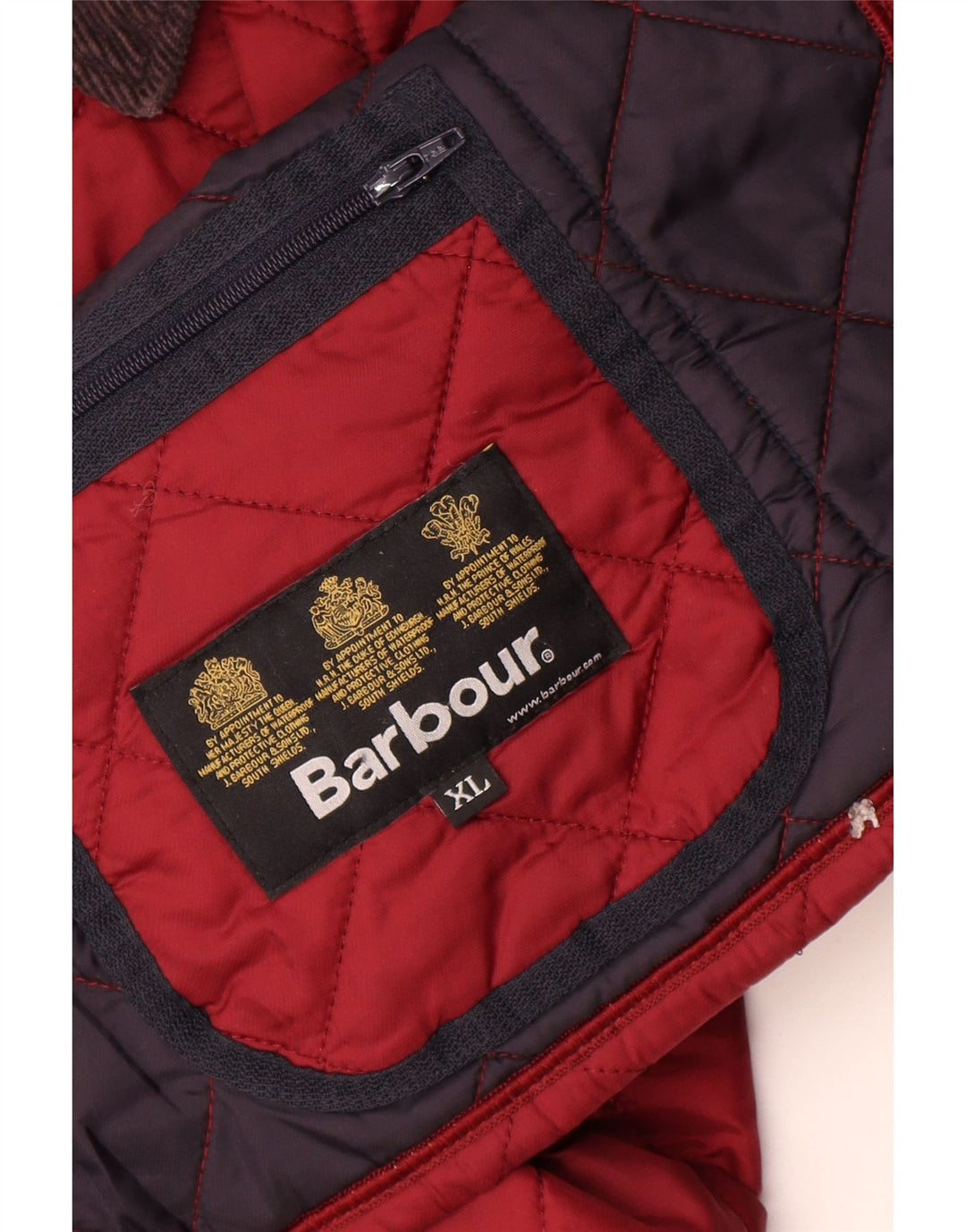 Μπουφάν Barbour Boys Quilted Jacket 12-13 Years XL Burgundy
