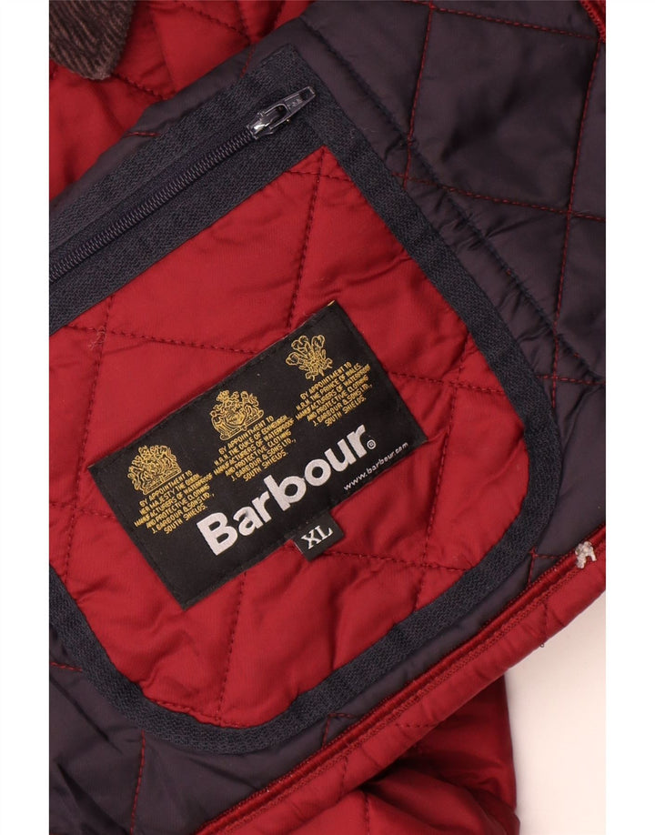 Μπουφάν Barbour Boys Quilted Jacket 12-13 Years XL Burgundy