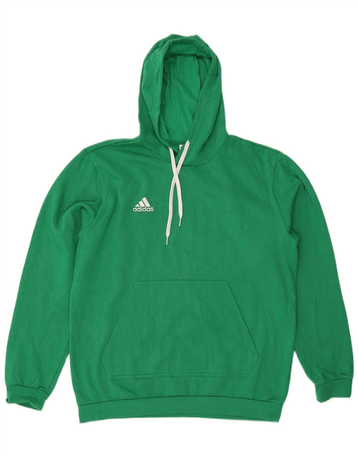 Adidas Ανδρικό Hoodie Jumper Large Green
