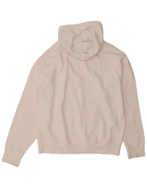 CHAMPION Mens Graphic Hoodie Jumper Large White Cotton