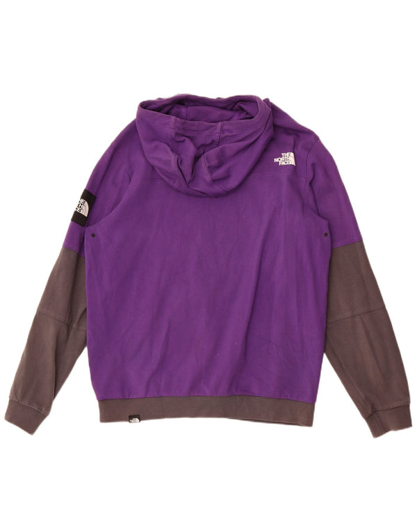 Ανδρικό γραφικό κουκούλα North Face, μεγάλο μωβ, βαμβακερό