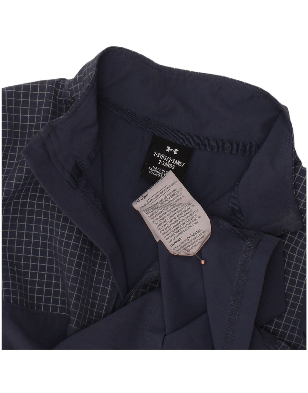 UNDER Armour Boys Graphic Pullover αθλητική φόρμα 2-3 ετών Navy Blue Check