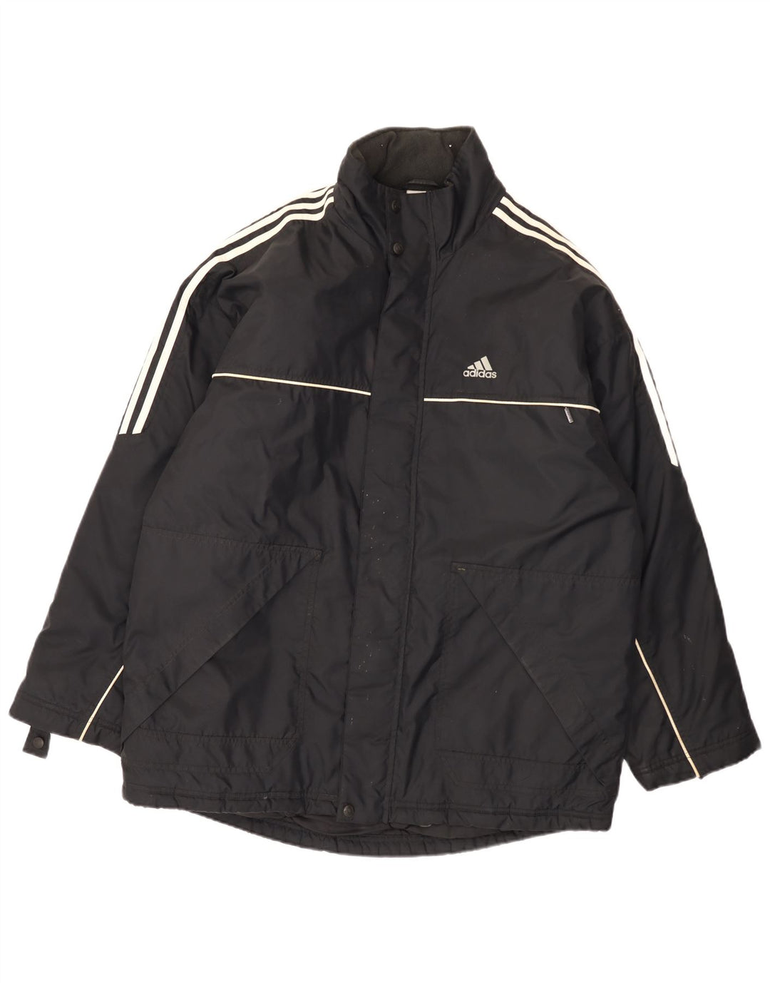 Ανδρικό τζάκετ Adidas Windbreaker UK 44/46 μεγάλο μαύρο πολυαμίδιο