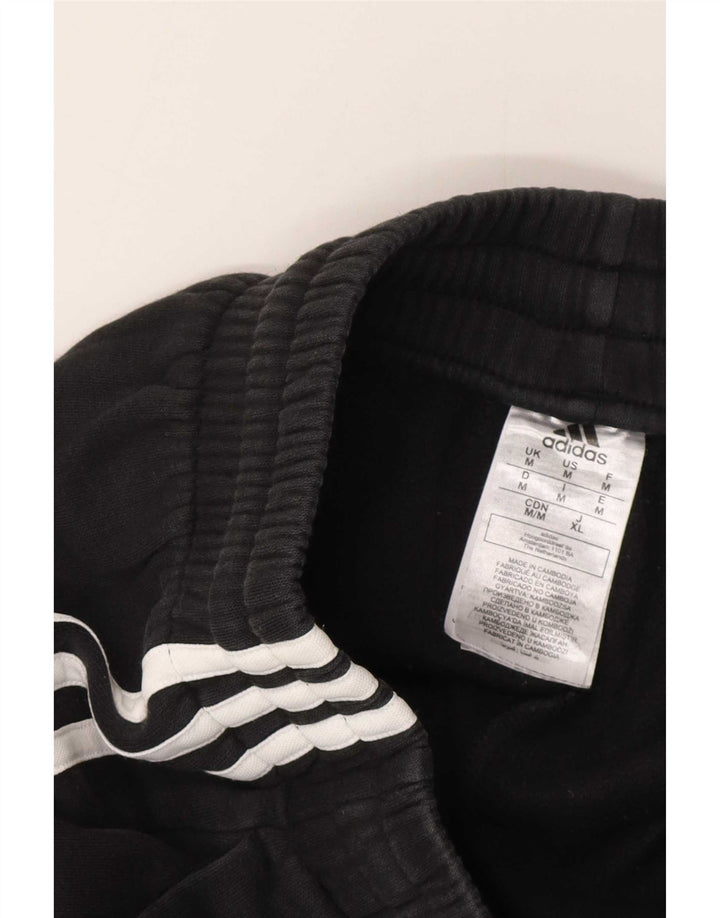 Ανδρική φόρμα Adidas Παντελόνι Joggers Μεσαίο μαύρο βαμβακερό