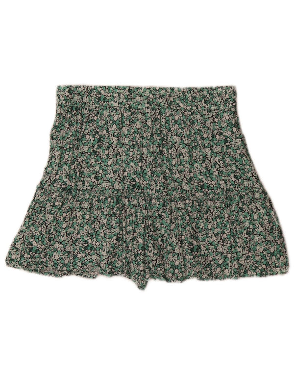 Zara Γυναικείο Ψηλόμεσο Παντελόνι Hot Medium W28 Πράσινη φλοράλ βισκόζη
