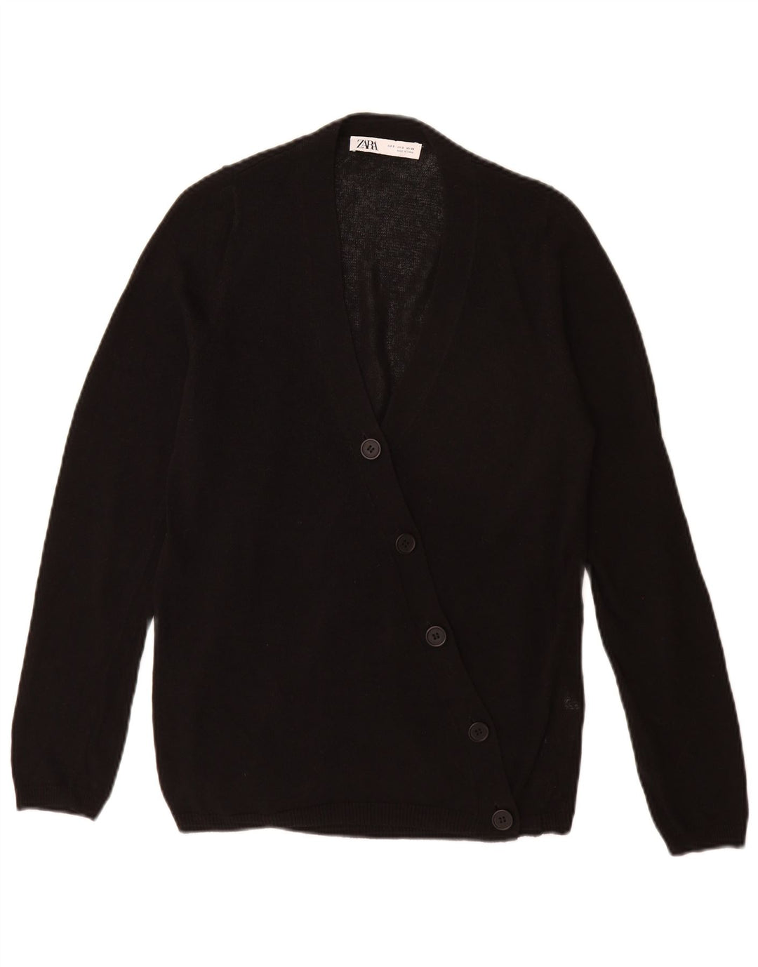 Zara Γυναικεία Ζακέτα UK 10 Small Black Acrylic