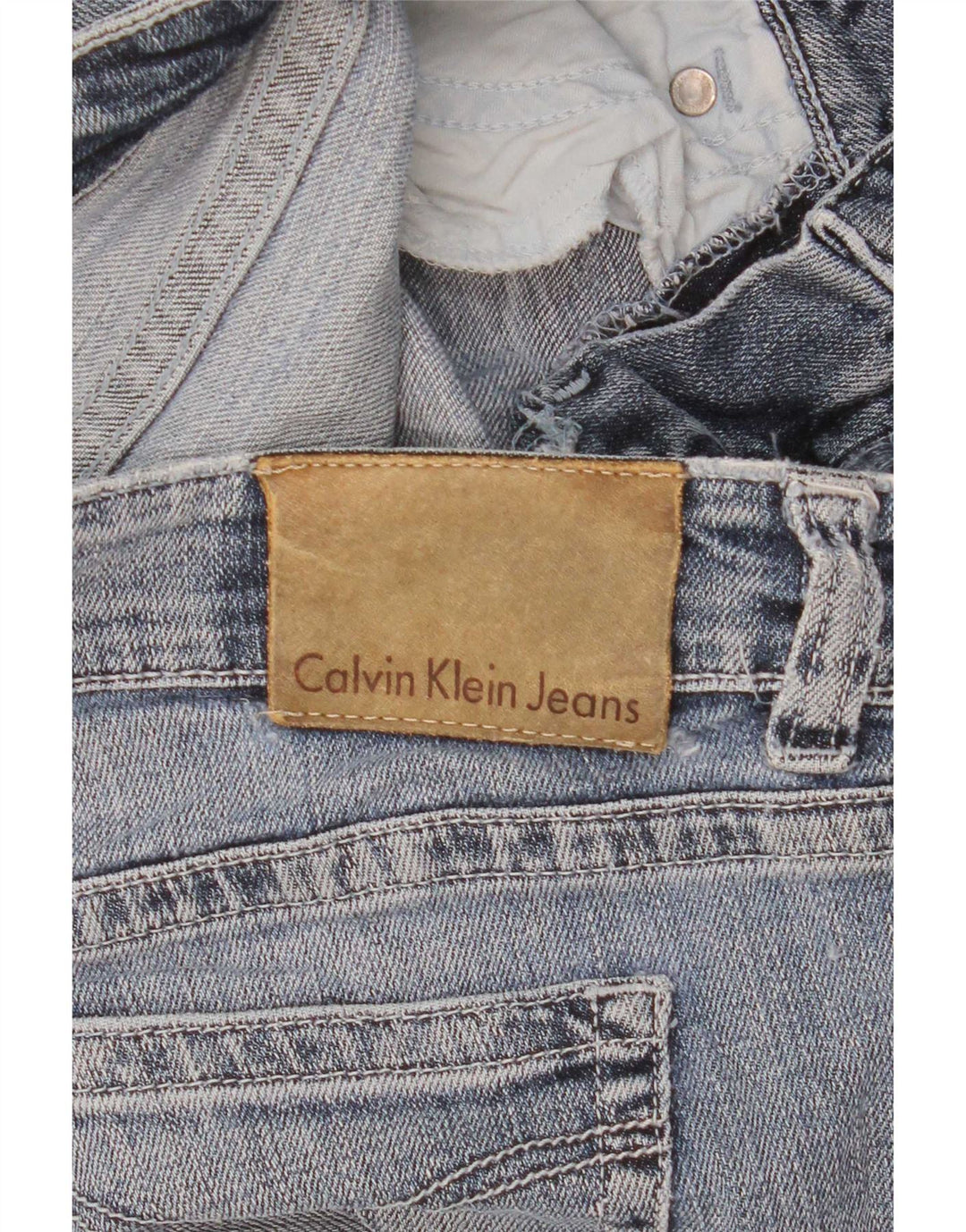 Γυναικείο τζιν ίσιο Calvin Klein W30 L28 Blue