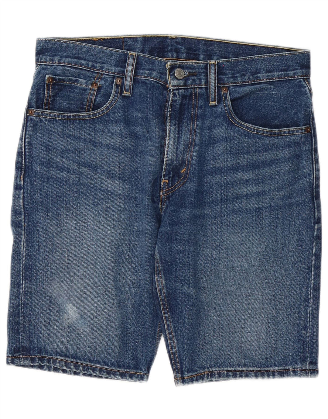 Ανδρικό σορτς LEVI'S 502 τζιν W30 Μεσαίο μπλε βαμβακερό