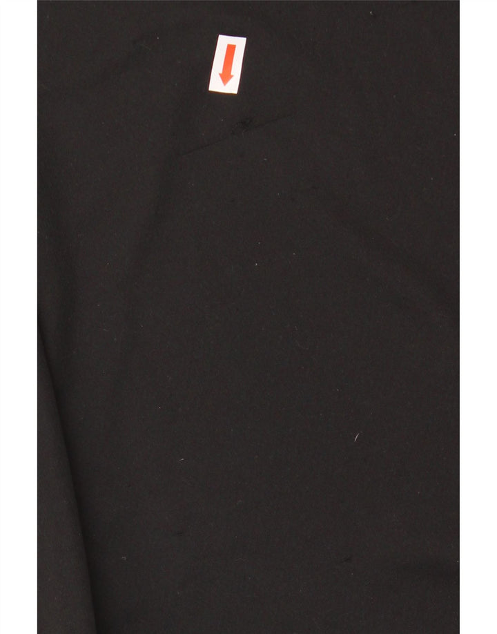 ADIDAS Boys Climalite T-Shirt Top 13-14 Years Black Colourblock Polyester