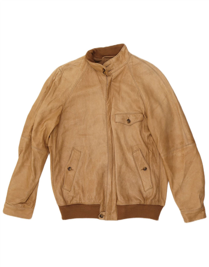 Ανδρικό Δερμάτινο Μπουφάν VINTAGE UK 38 Medium Beige Leather