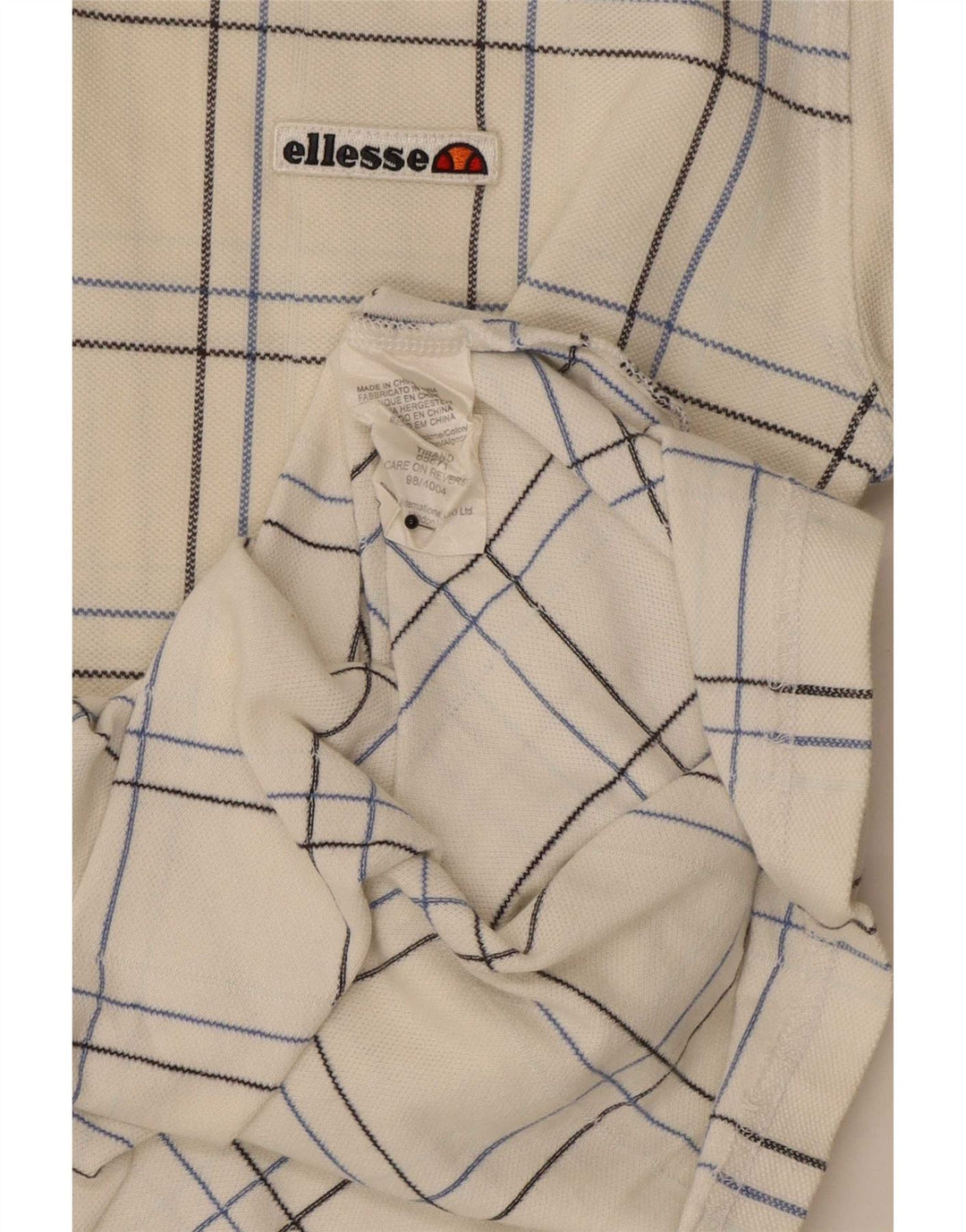 Ανδρικό πουκάμισο πόλο Ellesse, μεσαίο λευκό βαμβακερό
