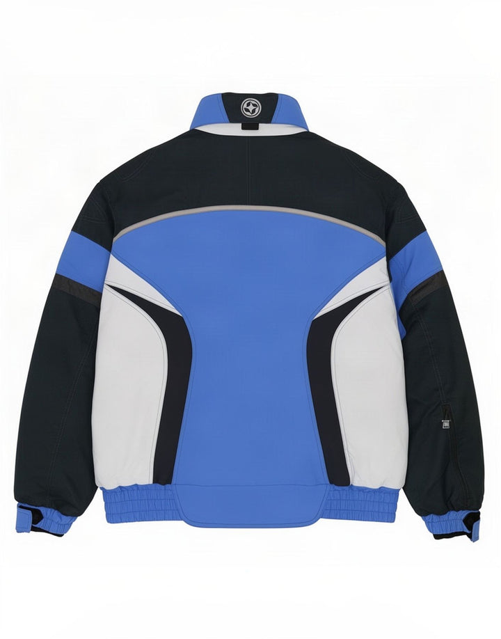 Colmar Ανδρικό μπουφάν σκι με κουκούλα EU 52 Large Blue Colourblock Polyamide