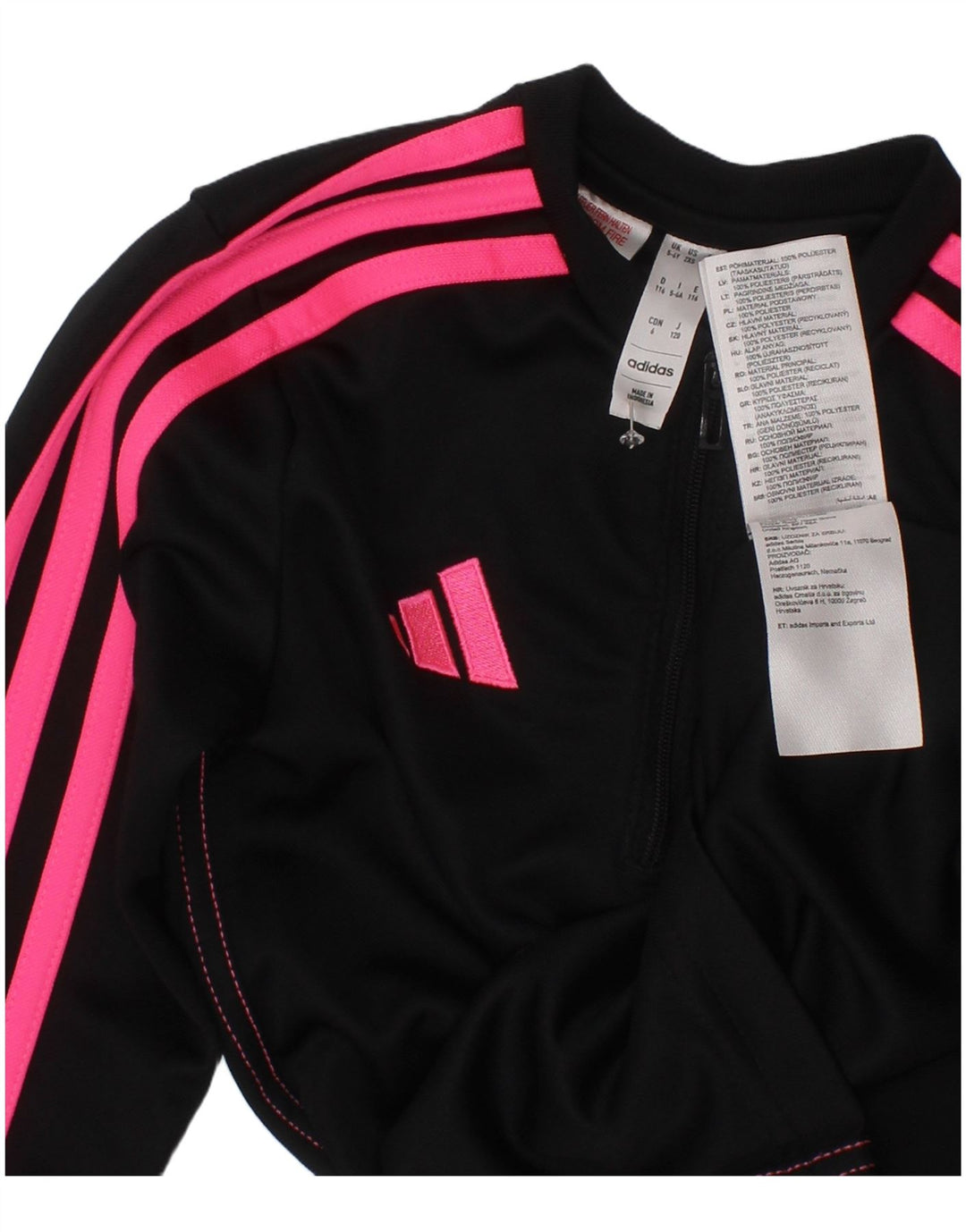 Adidas Girls Aeroready Φόρμα πουλόβερ με φερμουάρ 5-6 ετών
