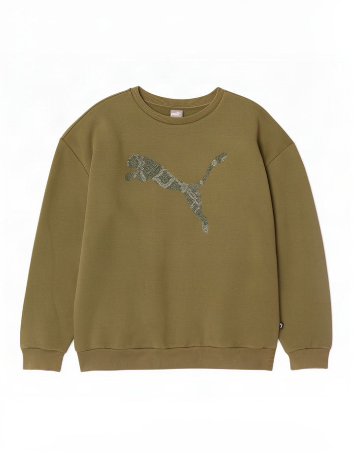 Ανδρικό γραφικό φούτερ Puma Jumper XL Χακί βαμβακερό
