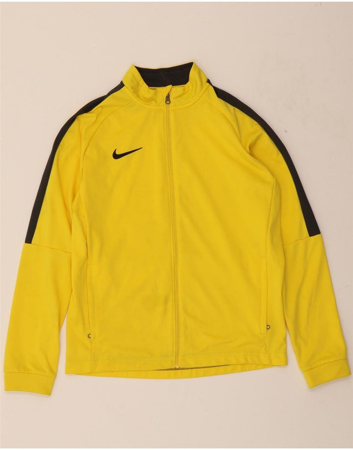 NIKE Boys Tracksuit Top Jacket 13-14 Years XL Yellow Polyester Vintage Nike and Second-Hand Nike from Messina Hembry 