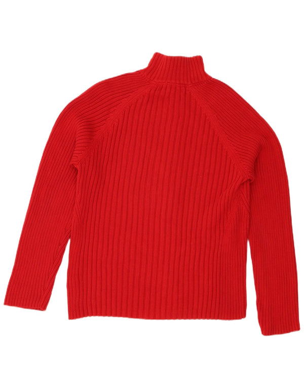 Tommy Hilfiger Womens Cardigan Sweater UK 20 2XL Red Cotton