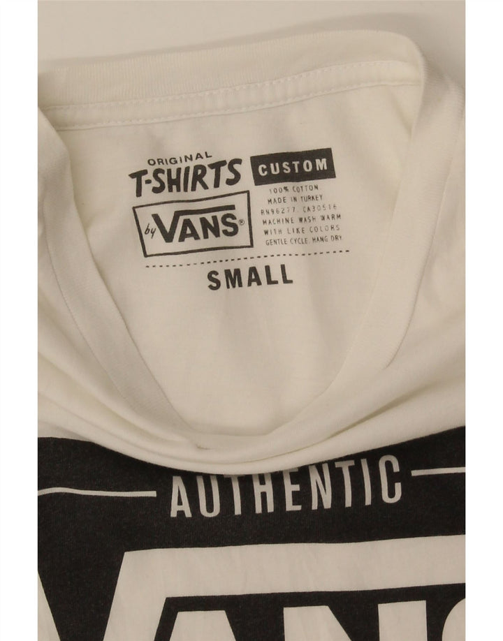 Γραφικό T-Shirt Ανδρικό Vans Προσαρμοσμένη Εφαρμογή Τοπ Μικρό λευκό βαμβακερό