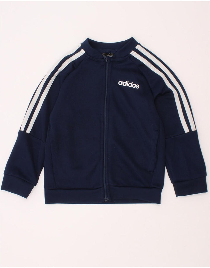 Adidas Boys αθλητική φόρμα Top Jacket 7-8 Years Navy Blue Polyester