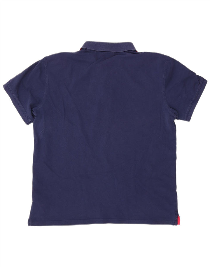 Ανδρικό μπλουζάκι πόλο GANT XL Navy Blue Cotton