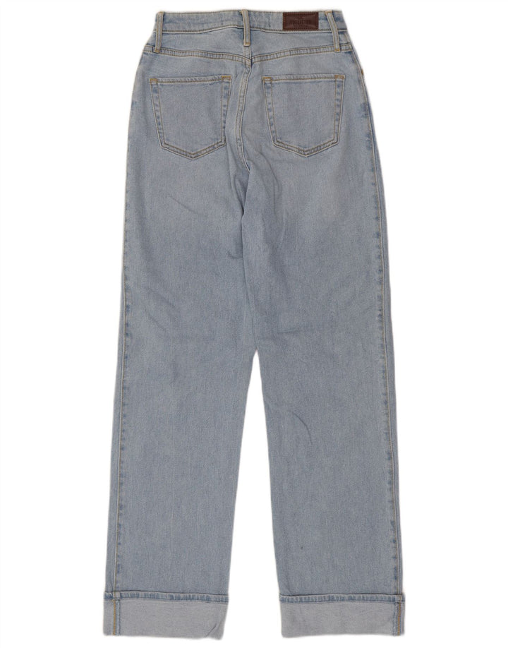 Γυναικείο ψηλό ίσιο τζιν HOLLISTER W25 L31 Μπλε βαμβακερό