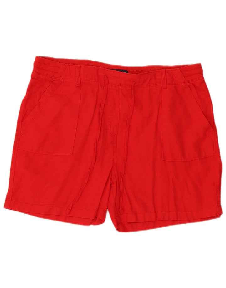 Marks & Spencer Γυναικείο σορτς Chino UK 14 μεγάλο W34 κόκκινο λινάρι