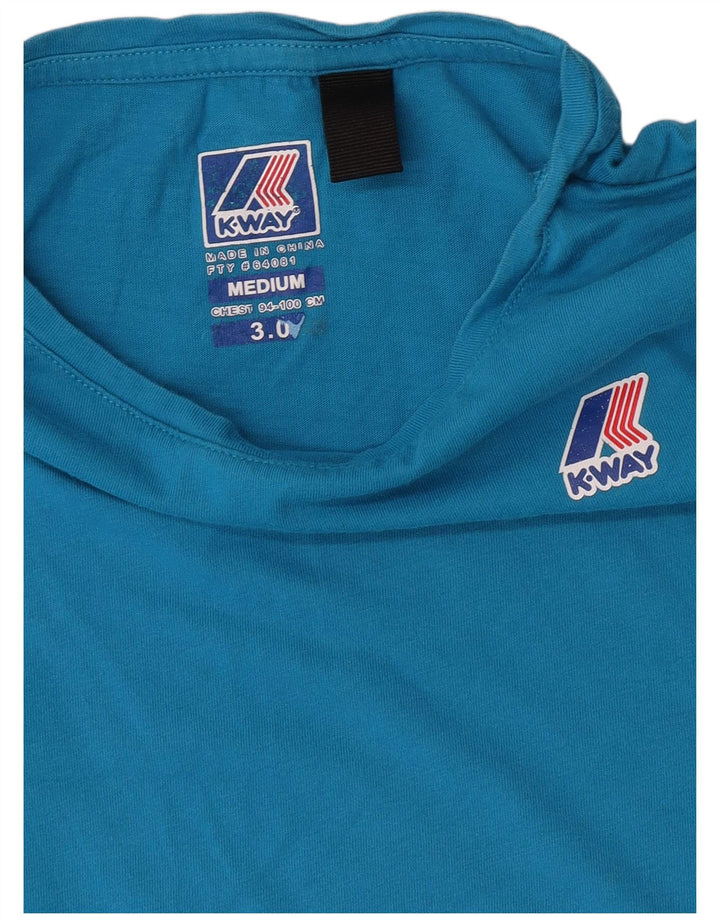 K-Way Γυναικείο T-Shirt Top UK 14 Medium Blue