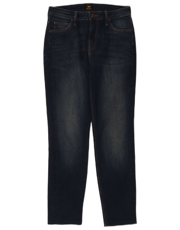 Lee Womens Scarlett High Skinny Jeans W29 L26 Navy Blue Cotton