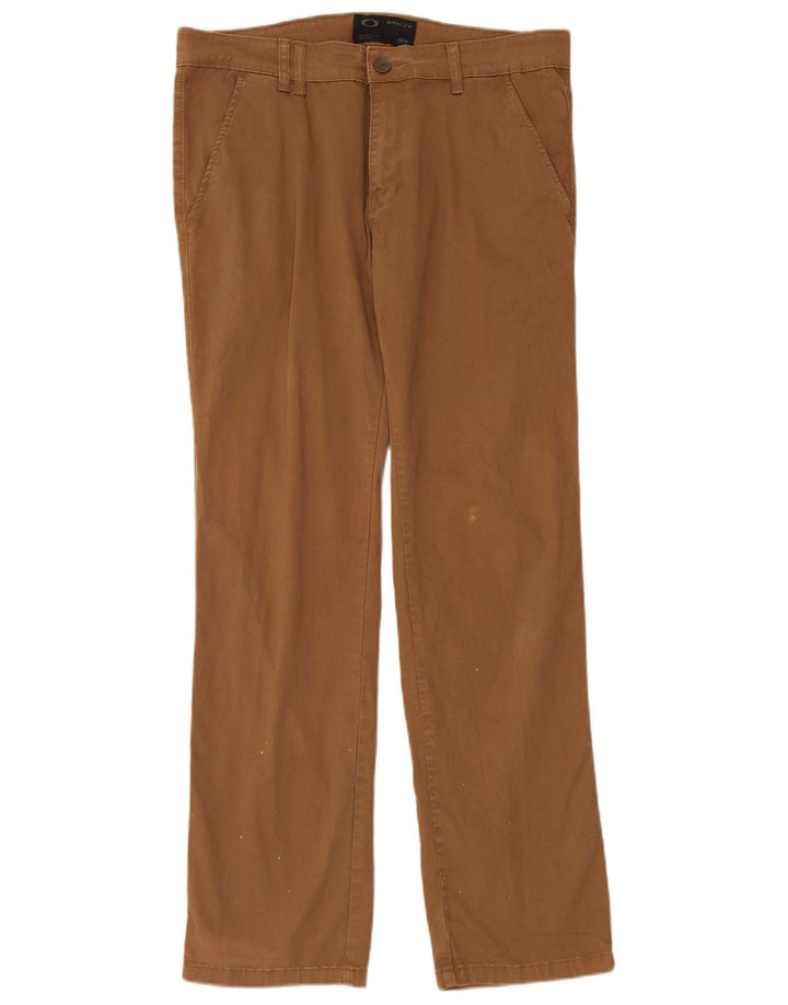Ανδρικό ίσιο παντελόνι Chino Oakley W34 L33 Καφέ