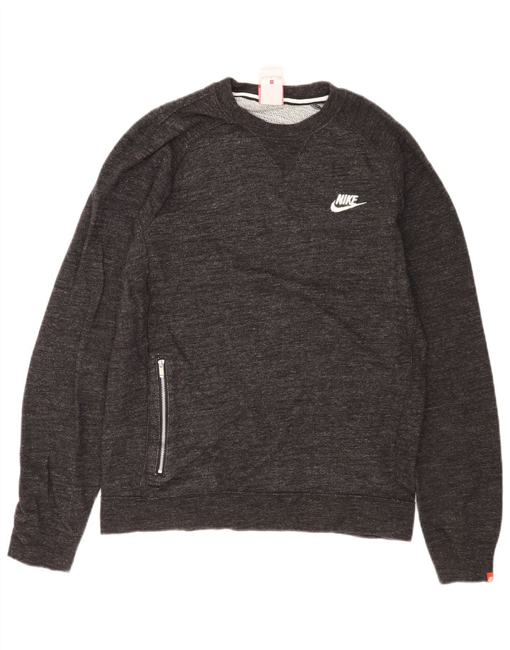 Ανδρικό φούτερ Nike πουκάμισο από βαμβακερό γκρι μικρό