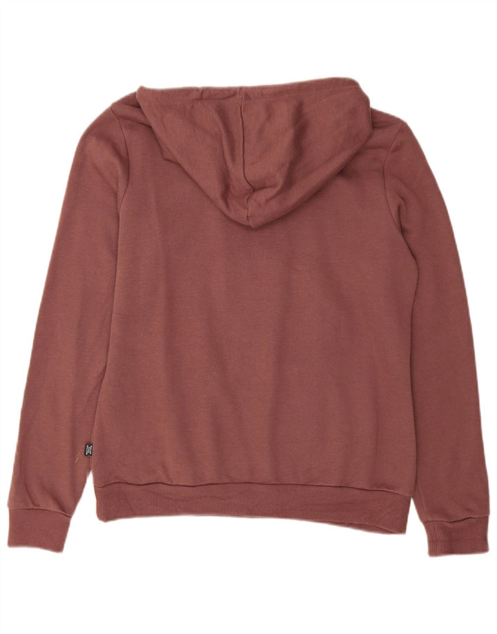 PUMA Womens Graphic Full Tracksuit UK 12 Medium Burgundy Cotton