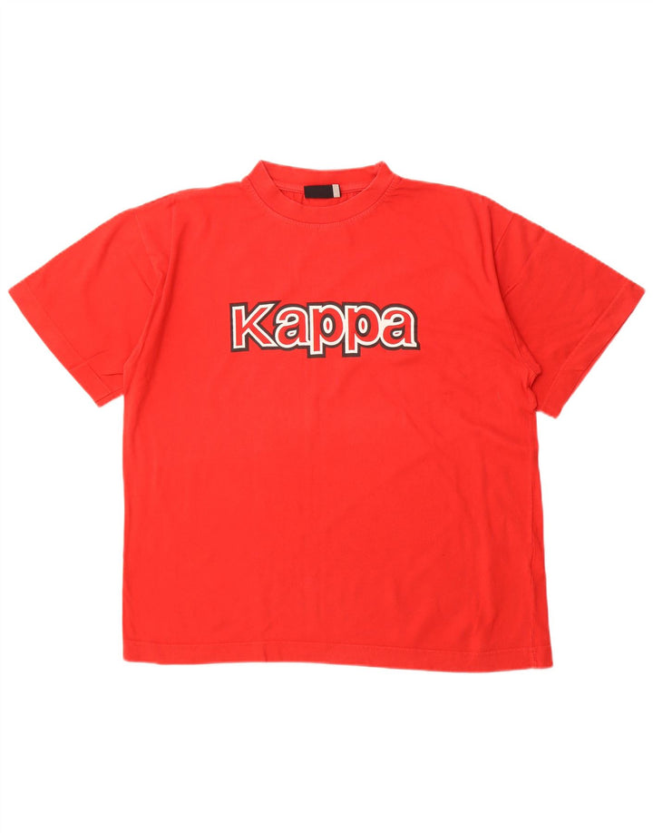 Ανδρικό γραφικό T-Shirt KAPPA Top Μεσαίο κόκκινο βαμβακερό