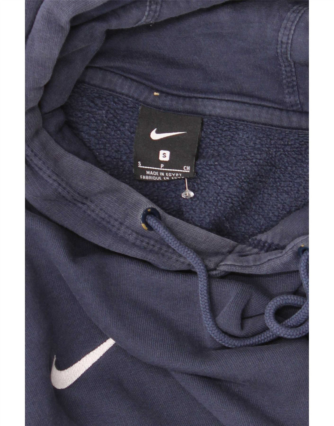 Ανδρικό μπλουζάκι με κουκούλα Nike, βαμβακερό μπλε ναυτικό