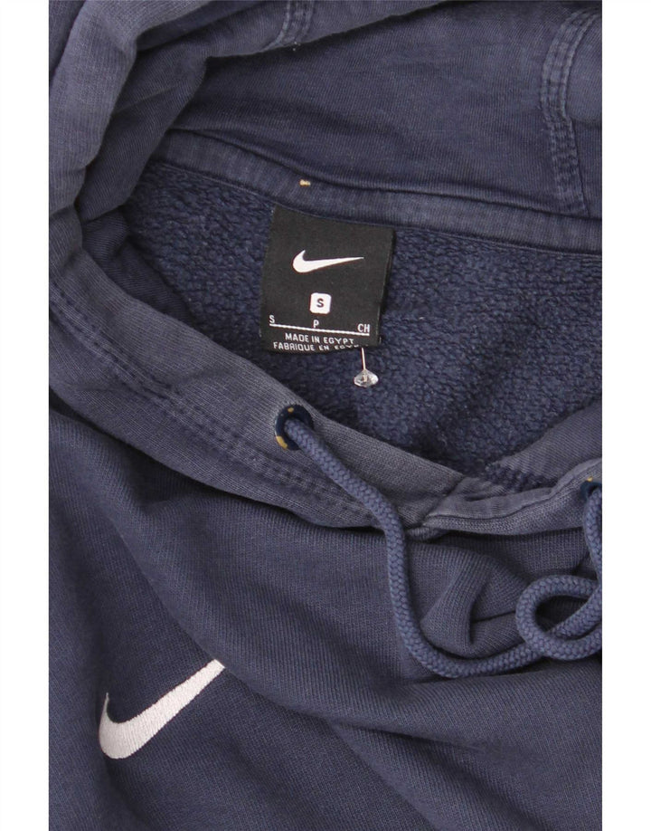 Ανδρικό μπλουζάκι με κουκούλα Nike, βαμβακερό μπλε ναυτικό