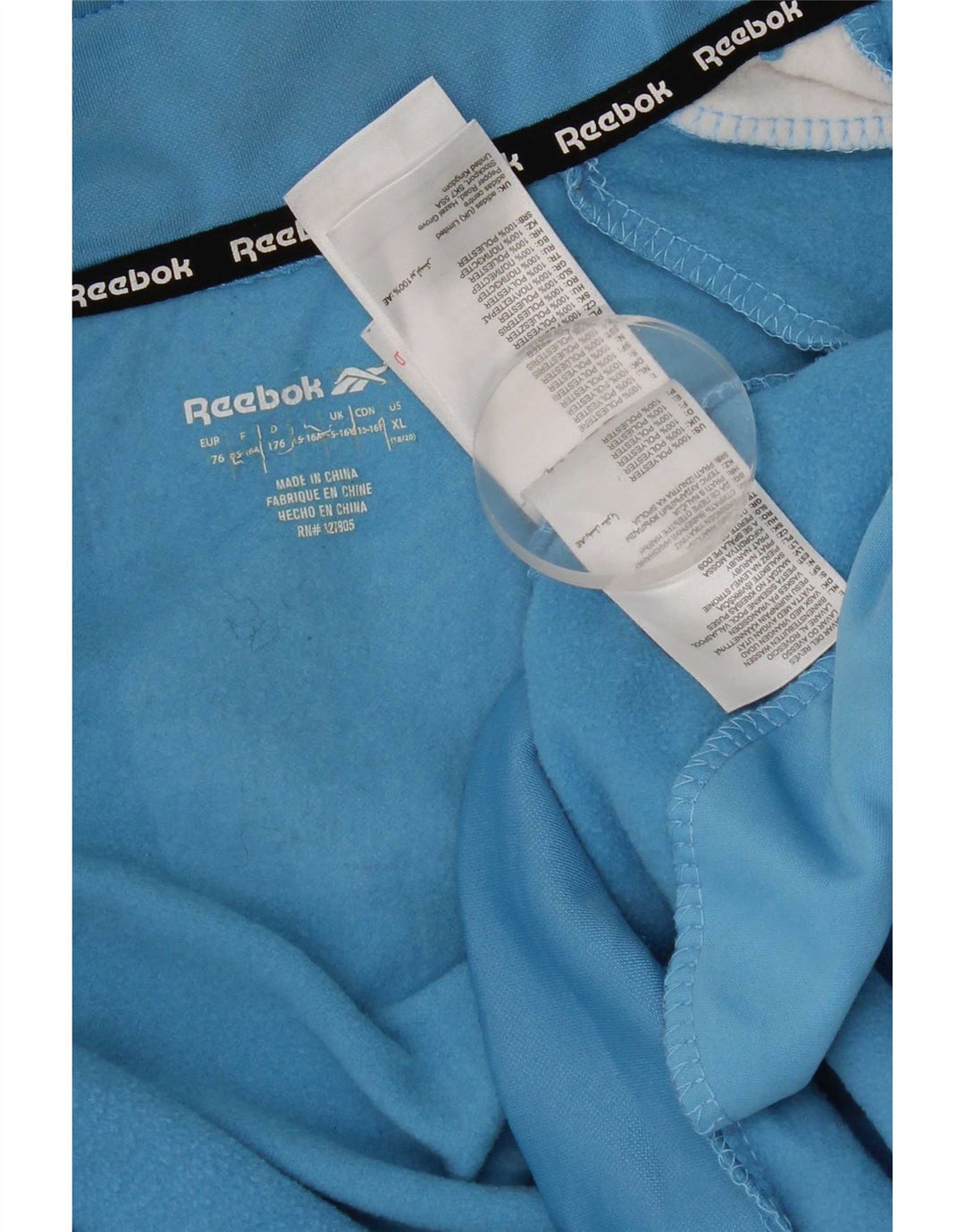 Reebok Boys αθλητική φόρμα Top Jacket 15-16 Years Blue Colourblock Polyester