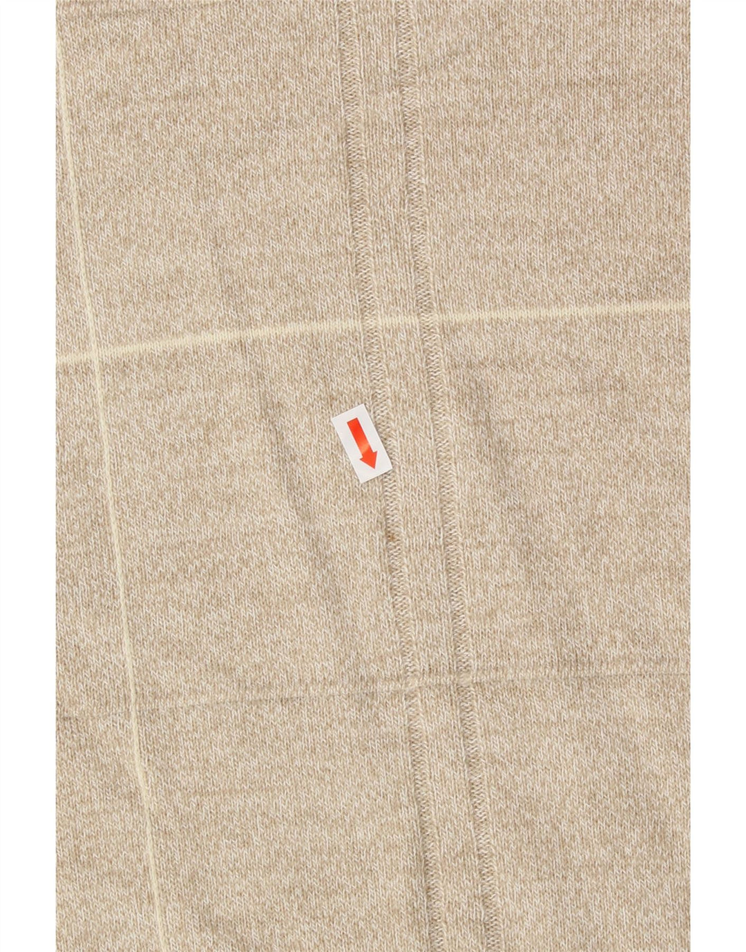 DOCKERS Mens Vest Tank Top XL Beige Check Acrylic