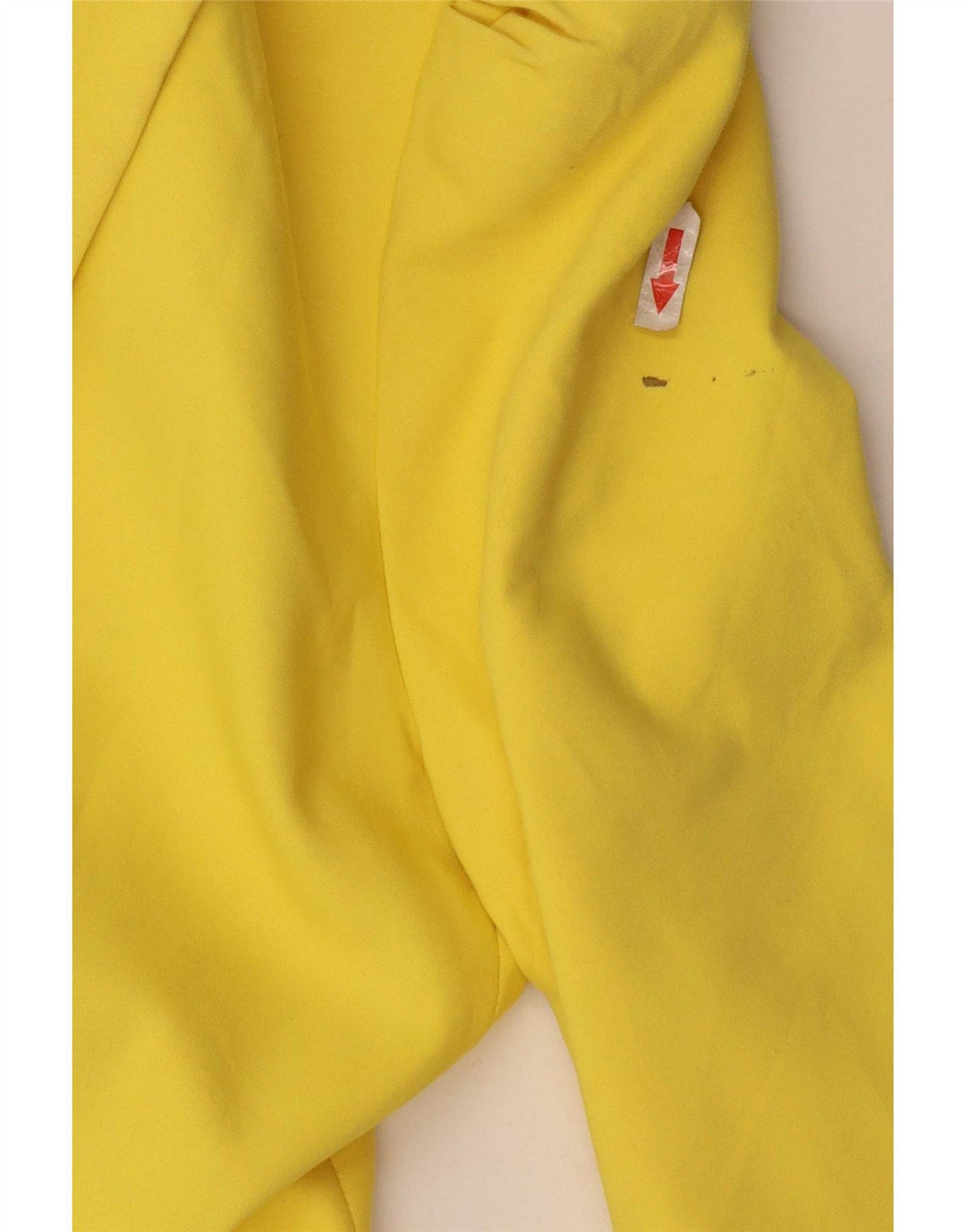 Zara Γυναικείο Μπουφάν 1 Button Blazer UK 12 Medium Yellow Polyester